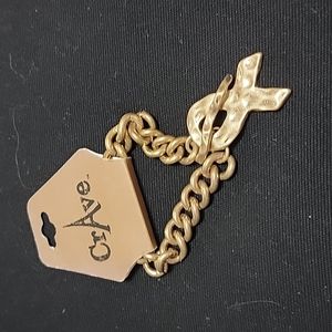 Crave. Goldstone chain ribbon bracelet. Nwt